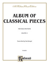 Album of Classical Pieces, Volume II [Viola]