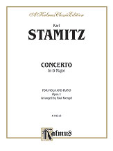 Concerto in D Major, Op. 1 [Viola]