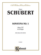 Sonatina No. 1 in D Major, Op. 137 [Viola]