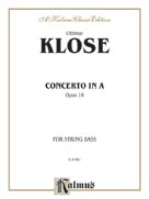 Concerto in A, Op. 18 [String Bass]