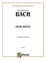 4 Duets For Violin & Viola by Bach Johann Sebastian for Str Duet