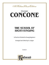 Kalmus Concone              Lutgen  Concone School of Sight-Singing: Practical Method for Young Beginners