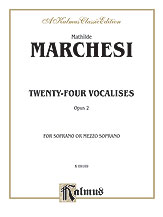 24 Vocalises Opus 2 by Marchesi M for Vocal
