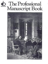 12 Stave Professional Manuscript Book (Size: 9" x 12") Saddle Stitched Book