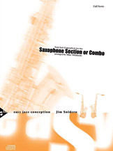 Easy Jazz Conception: Saxophone Section or Combo [5 Saxophones AATTBar or Combo] by - Titlebaum Mike - for Conductor Score and Parts with CD