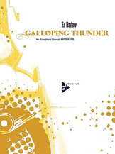 Galloping Thunder by Harlow Ed for Saxophone Quartet
