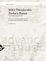 Zorba's Dance [4-5 Saxophones (SA(A)TBar/AAT(T)Bar)] by Theodorakis Mikis for Conductor Score and Parts