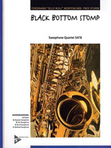 Black Bottom Stomp [4 Saxophones SATBar] by Morton Jelly Roll - Sturm Fred - for Conductor Score and Parts