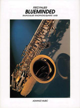 Blueminded [4 Saxophones AATBar] by Fritz Pauer for Conductor Score and Parts
