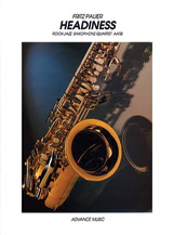 Headiness [4 Saxophones AATBar] by Fritz Pauer for Conductor Score and Parts