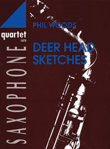 Deer Head Sketches [4 Saxophones SATBar] by Woods Phil for Conductor Score and Parts