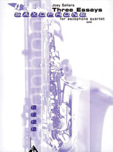Three Essays [4 Saxophones SATBar] by Sellers Joey for Conductor Score and Parts