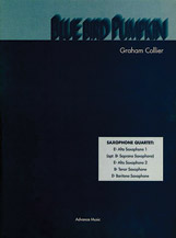 Blue Bird Pumpkin [4 Saxophones AATBar/SATBar] by Collier Graham for Conductor Score and Parts