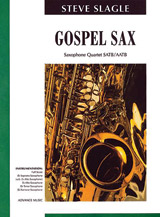 Gospel Sax [4 Saxophones SATBar/AATBar] by Slagle Steve for Conductor Score and Parts