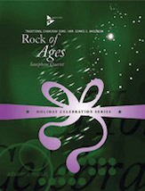 Rock of Ages [4 Saxophones SATBar] by - Anderson Dennis C - for Conductor Score and Parts