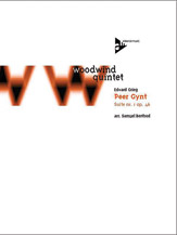 Peer Gynt Suite #1 Opus 46 by Grieg Edvard - Berthod Samuel - for Woodwind Quintet