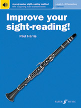 Faber Paul Harris            Improve Your Sight-Reading Levels 1-3 - Clarinet Book / Online Audio