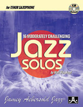 16 Moderately Challenging Jazz Solos w/cd [Tenor Sax]