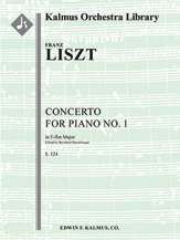 Concerto for Piano No. 1 in E-flat, S. 124 [2+Picc.2.2.2: 2.2.3.0: Timp.Perc(2): Str (9.8.7.6.5 in s