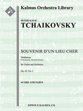 Souvenir d'un Lieu Cher, Op. 42, No. 1: Meditation [2.2.2.2: 2.0.0.0: Hp: Str (9-8-7-6-5 in set): So