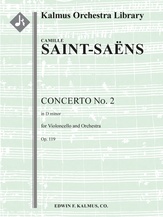 Concerto for Cello No. 2 in D minor, Op. 119 [2.2.2.2: 4.2.0.0: Timp: Str (9.8.7.6.5 in set): Solo V