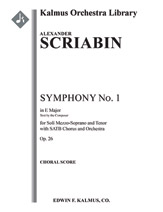 Symphony No. 1 in E, Op. 26 [3(3rd d. Picc).2.3.2: 4.3.3.1: Timp.Perc(1): Hp: Str (9.8.7.6.5 in set)