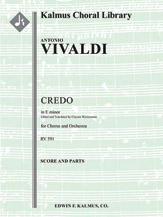Credo in E minor, RV 591 [0.0.0.1(opt): 0.0.0.0: Hpchd: Str (2-2-2-1-1 in set): Mix Chorus]