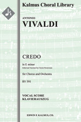 Credo in E minor, RV 591 [Mix Chorus and Keyboard or 0.0.0.1(opt): 0.0.0.0: Hpchd: Str (2-2-2-1-1 in