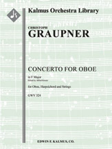 Concerto for Oboe in F, GWV 324 [0.0.0.1(opt.): 0.0.0.0: Hpchd: Str (2.2.2.2.0 in set): Solo Ob in s