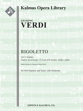 Rigoletto: Act I (No. 5), Duetto: Signor ne principe; E il sol dell'anima; Addio, addio [tenor, sopr