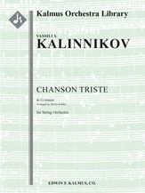Chanson Triste in G minor (Koehler) [String Orchestra (8.8.5.5.5 in set)]