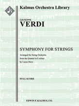 Symphony for Strings in E minor [String Orchestra, Ensemble Works]
