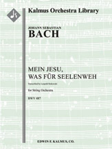 Mein Jesu, was fuer Seelenweh, BWV 487 [String Orchestra (8.8.5.5.5 in set)]