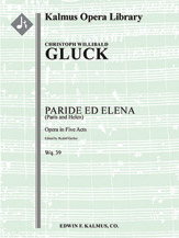 Paride ed Elena (Paris and Helen), Wq. 39 [2(both d. picc).2.0.2: 2.2.0.0: Timp.Perc(1): Hpchd(in sc