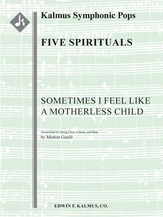 Five Spirituals: Sometimes I Feel like a Motherless Child [Hp.Clst: 6 Str (6-6-5.5.5.5)]