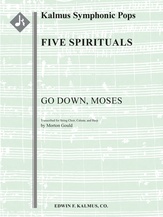 Five Spirituals: Go Down, Moses [Hp.Clst: 6 Str (6-6-5.5.5.5)]