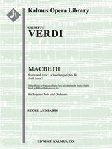 Macbeth: Act II, Sc. 1 Aria: La luce langue (No. 8) [1+1(Picc).2.2.2: 4.2.4.0: Timp. Str (4.4.3.3.3