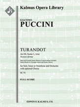 Turandot: Act III, Scene 1, Aria: Nessun dorma (short and extend concert endings) [2+Picc.2+EH.2+BCl