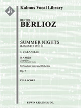 Summer Nights, Op. 7 (Les nuits d'ete): 1. Villanelle (original key of A) [2.1.2.1: 0.0.0.0: Str (9-