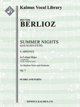 Summer Nights, Op. 7 (Les nuits d'ete): 4. Absence (original key of F-sharp) [2.1.2.0: 2.0.0.0: Str