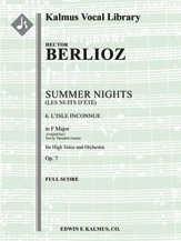 Summer Nights, Op. 7 (Les nuits d'ete ): 6. L'isle Inconnue (original key of F) [2.1.2.2: 3.0.0.0: S