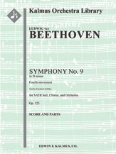 Symphony No. 9 in D minor, Op. 125 'Choral': Movement 4 [2+Picc.2.2.2+CBsn: 4.2.3.0: Timp.Perc(2-3):