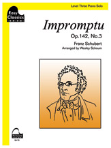 Impromptu Op 142 No 3 [early intermediate piano] Schaum