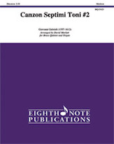 Canzon Septimi Toni #2 [Brass Quintet with Organ] Marlatt Brass Qnt