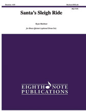 Santa's Sleigh Ride [Brass Quintet (Opt. Drumset)] Brass Qnt