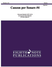 Canzon per Sonare #4 [Brass Quartet] Brass Qrt