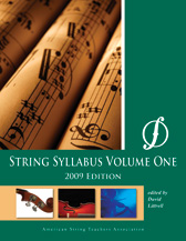 String Syllabus Volume 1 by Littrell David for Text (2009 Edition)