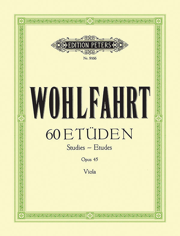 Wohlfahrt 60 Etudes, Op. 45 Viola