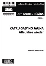 Katru gad' no jauna  (Alle Jahre wieder) (Mixed Choir) [SSATB]
