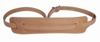 Levy's 5/8" veg-tan leather guitar strap with classic 50's pad and buckle adjustment